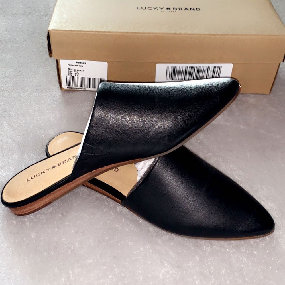 LUCKY BRAND LEATHER MULE